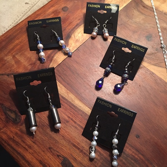 Handmade earrings and necklaces