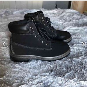 Combat Black boots