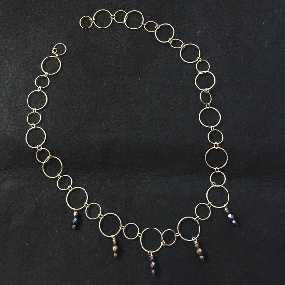 NWT Handmade 925 GF Choker w Swarovski Crystal