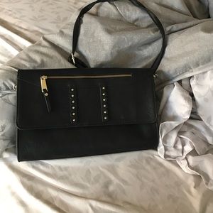 Cross body bag  (black and gold )