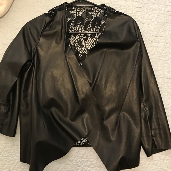 [sold] Zara leather jacket
