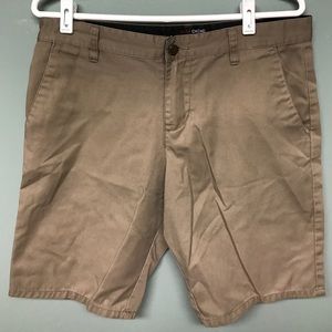 Blue crown slim chino shorts. Khaki