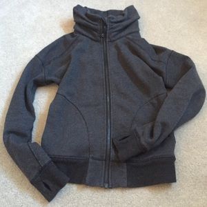 Lululemon dark gray cozy zip up