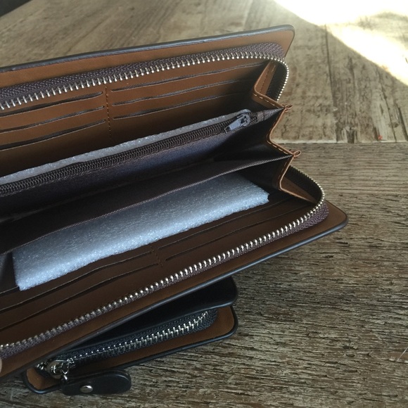 SXLLNS Bags - Men's Faux Leather Travel Clutch Long Wallet SXLLNS Bags - Men's Faux Leather Travel Clutch Long Wallet