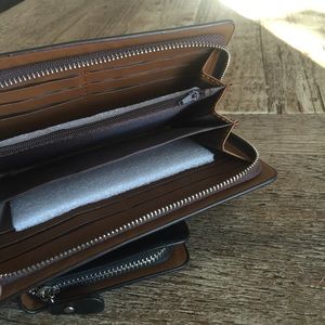 SXLLNS Bags - Men's Faux Leather Travel Clutch Long Wallet SXLLNS Bags - Men's Faux Leather Travel Clutch Long Wallet