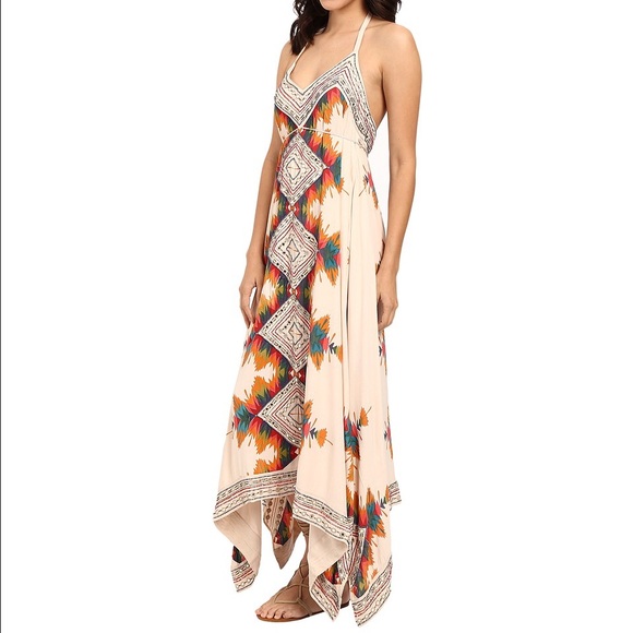 Free People "Ibiza woven halter dress"
