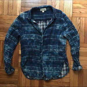 Cloth & Stone Anthropologie Distressed Flannel