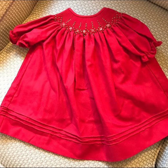 Christmas Smocked Dress
