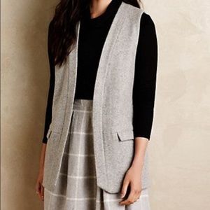 Anthropologie Wool Vest in Gray