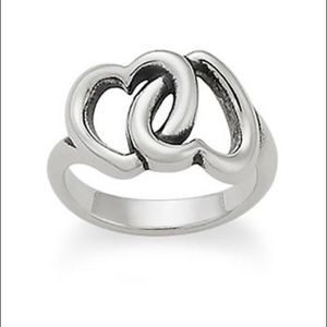 💞 James Avery Linked Hearts Ring 💞