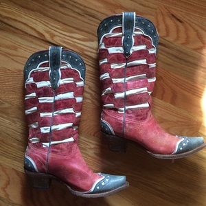 American Flag Corral Vintage boots !