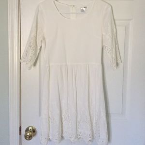 SOLD Ellison white dress with lace details