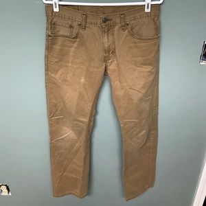 Levi dark khaki pants.,
