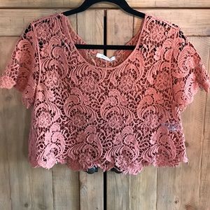 Lace crop top