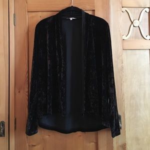 Black Velvet Cardigan