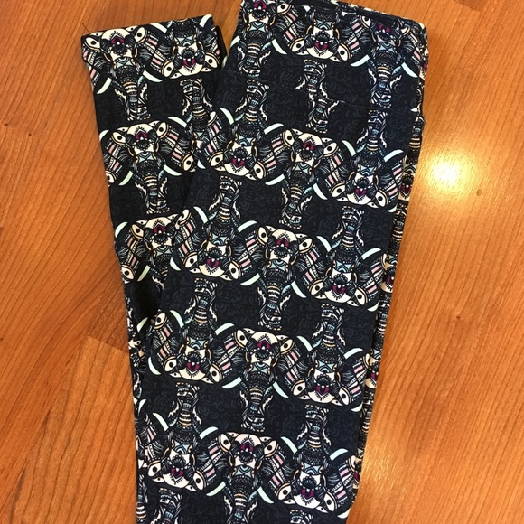 New! Lularoe OS Aztec style elephant leggings