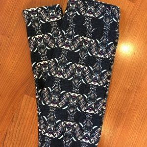 New! Lularoe OS Aztec style elephant leggings