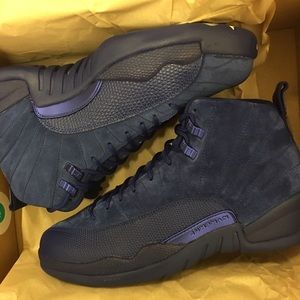 Size 10 suede blue retro 12s