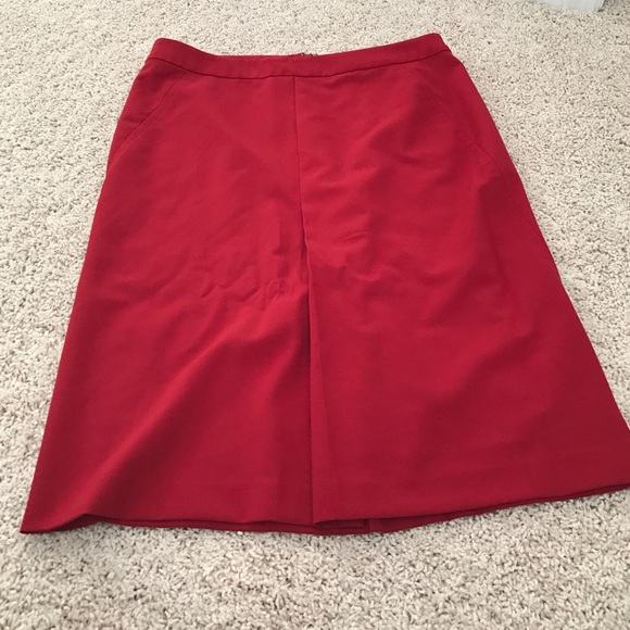 Very simple red pencil skirt