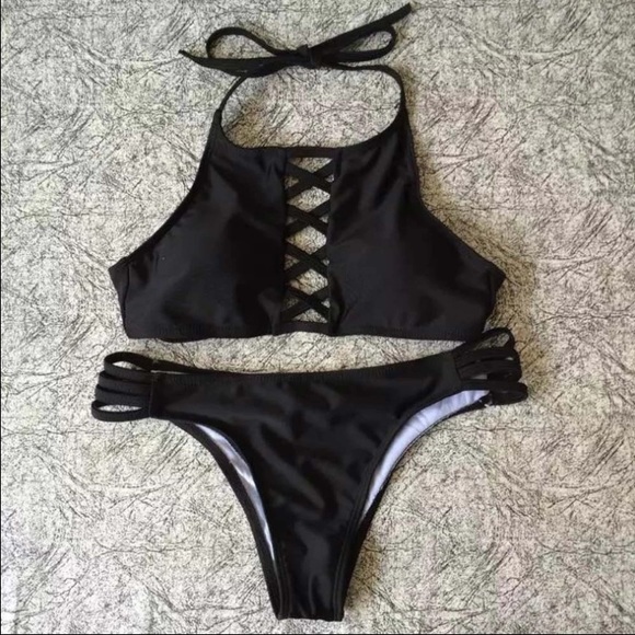 Other - Strappy Halter Top Bikini