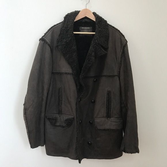 Guess Faux Fur and Ginuwine Leather Coat
