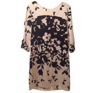 Long sleeve silk shift.