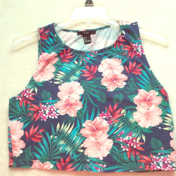 Large floral crop top from Forever 21.