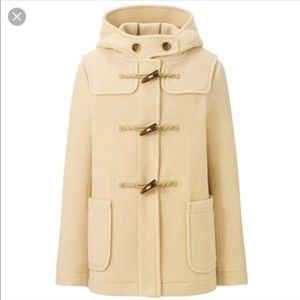Uniqlo Toggle Coat - Cream Color