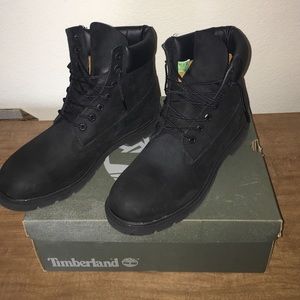 Men's Nubuck Black Timberlands