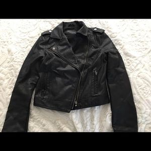 Aeropostale Black Leather Jacket