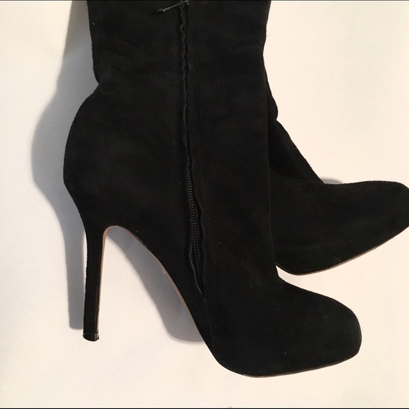 SAM EDELMAN black suede boots SIZE 6 - Picture 3 of 3