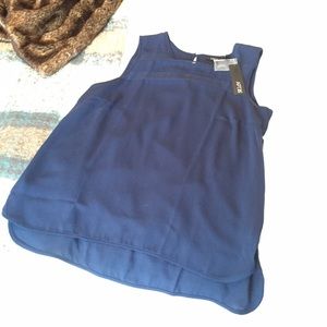 NWT Apt 9 Blouse with sheer neck detail