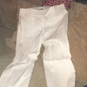 Light cream skinny dress slacks-loft