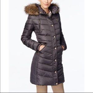 Michael Kors Hooded Down Coat/ Jacket Black Large