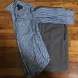 Striped Button Up