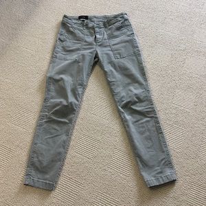 J Crew ankle cargo pants in army green.