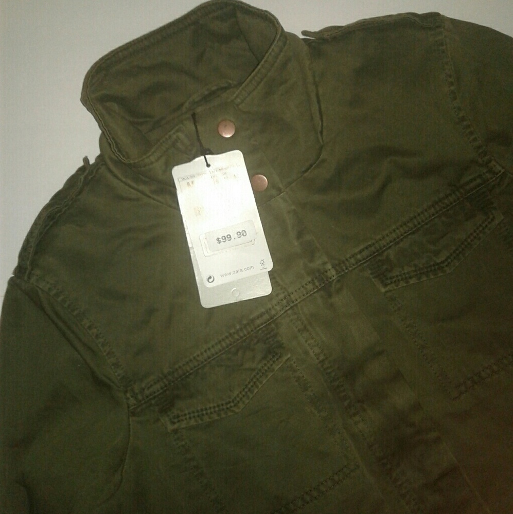 Zara Trafaluc Khaki Utility Jacket