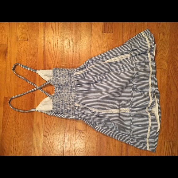 Blue and White Hollister Mini Dress - Picture 2 of 3