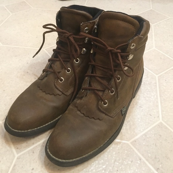 Justin Lace Up Boots