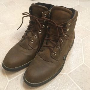 Justin Lace Up Boots