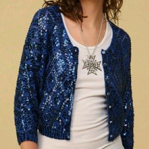 Free people sequin cardigan