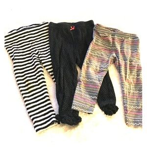 Set of three leggings