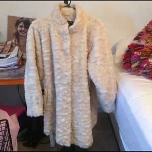Faux fur coat