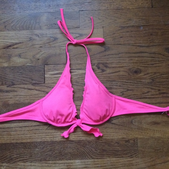 victorious secret ruffle halter bikini top