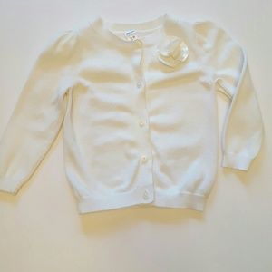 Old Navy White Cardigan  (18-24m)