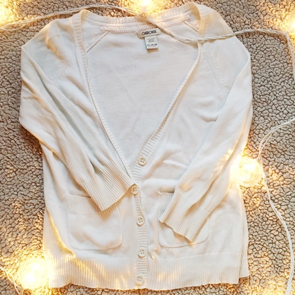 Cherokee Youth Light Tan Cardigan