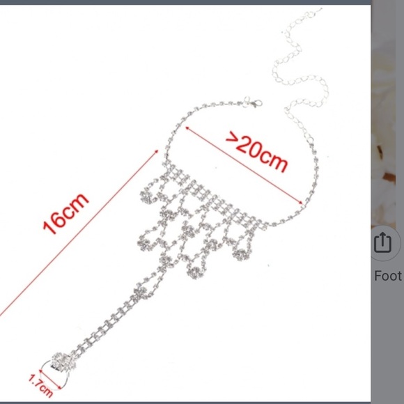 New crystal foot ankle-one per order -last one ☝️ - Picture 3 of 3