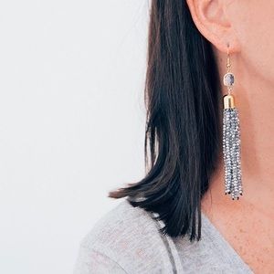 Gemelli Part Tassel Earrings