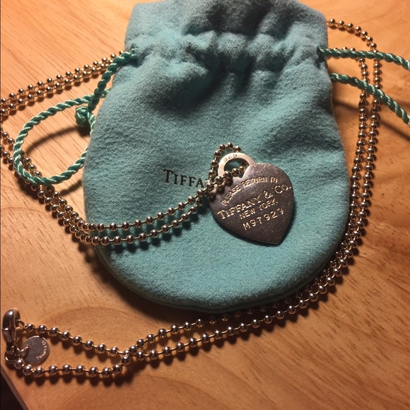 100% Authentic Tiffany dog tag necklace