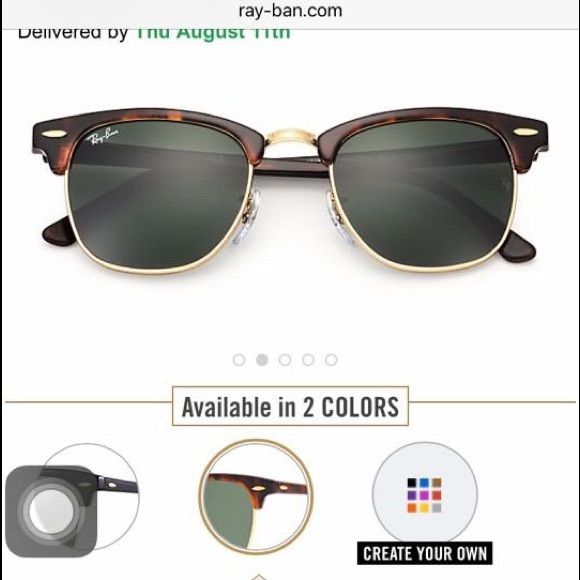 Authentic RayBans- club master